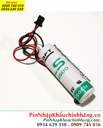 Saft LS14500 (Zắc DF1.35-2P), Pin nuôi nguồn Saft LS14500 lithium 3.6v 2600mAh chính hãng